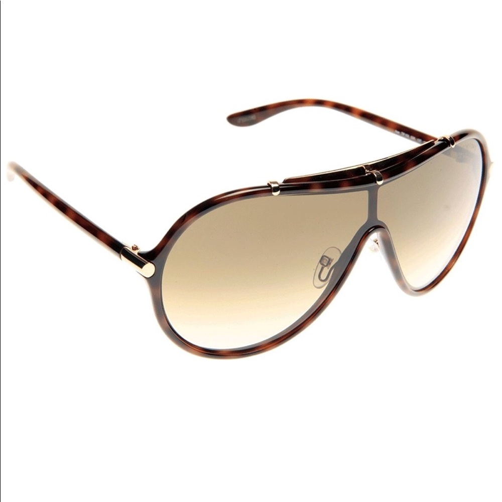 Tom Ford Ace Aviator Sunglass 🕶 Shiny Dark Havana